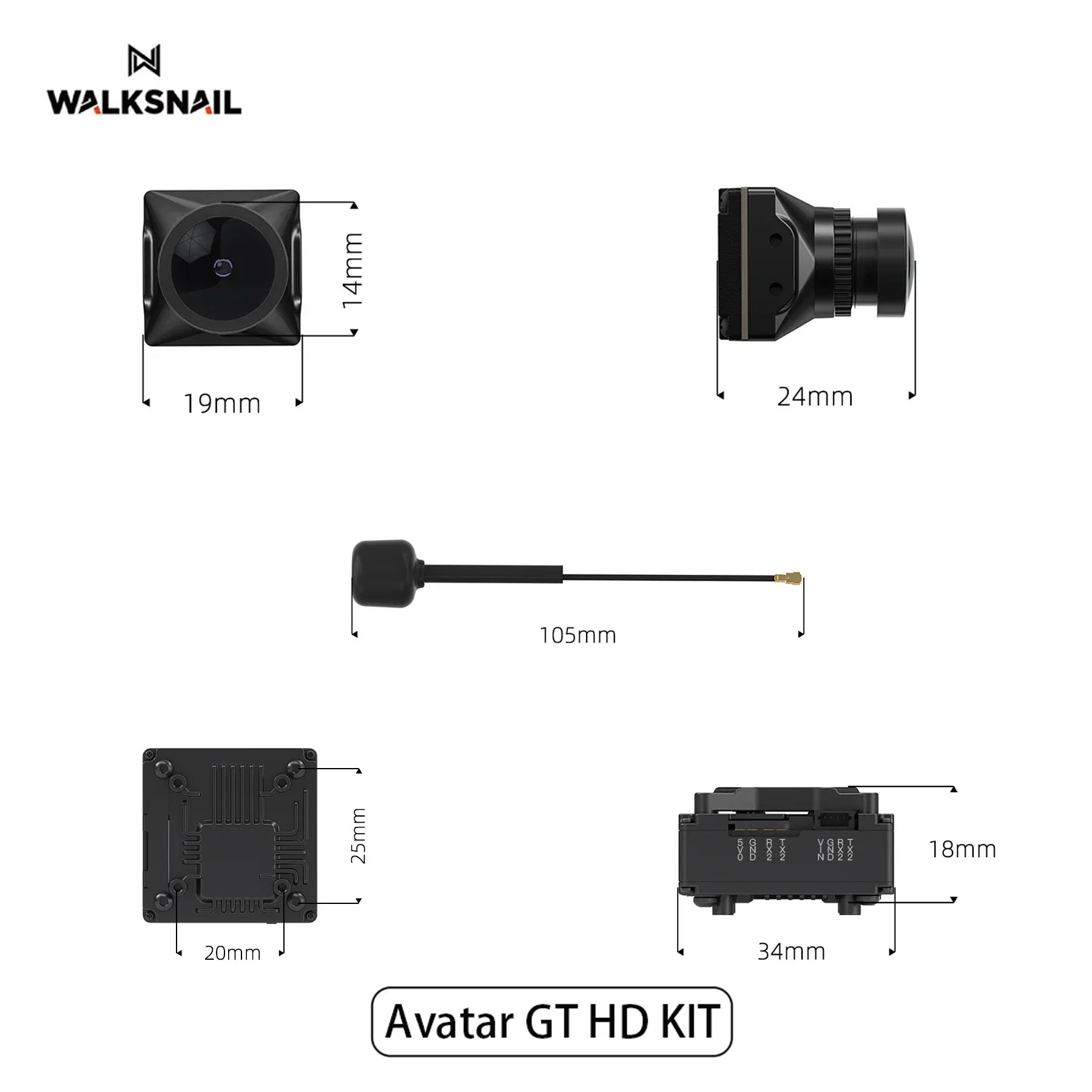 Walksnail Avatar GT HD KIT 2W  - Drone Kit Fpv recension och pris